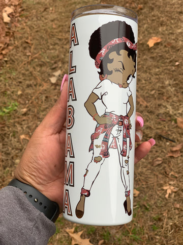 Alabama Betty Boop Inspired Tumbler