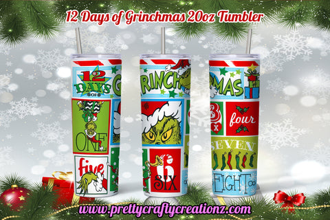 12 Days of Grinchmas Inspired Tumbler