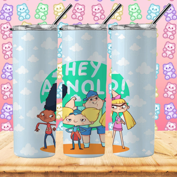 Hey Arnold inspired Tumbler - Pretty Crafty Creationz